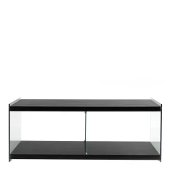 120x45x60 TV Regal in Schwarz lackiert - Voreno