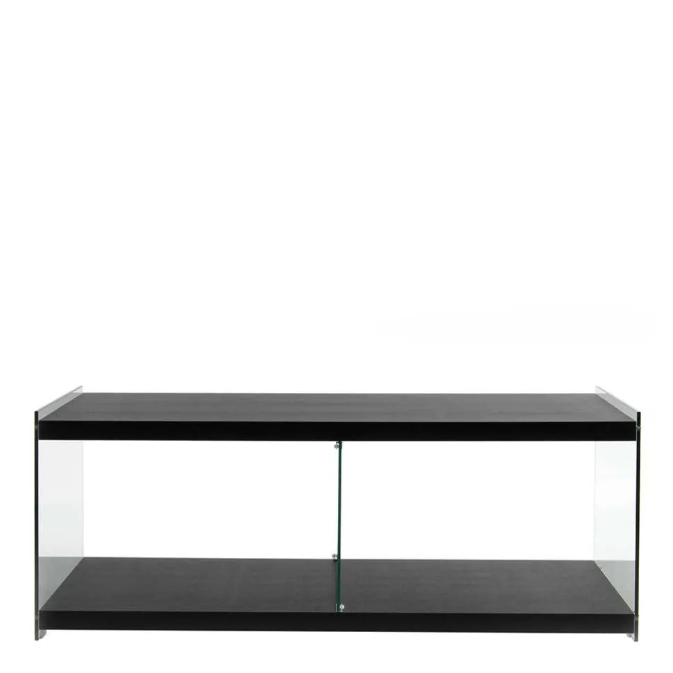 120x45x60 TV Regal in Schwarz lackiert - Voreno