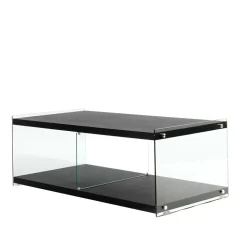 120x45x60 TV Regal in Schwarz lackiert - Voreno