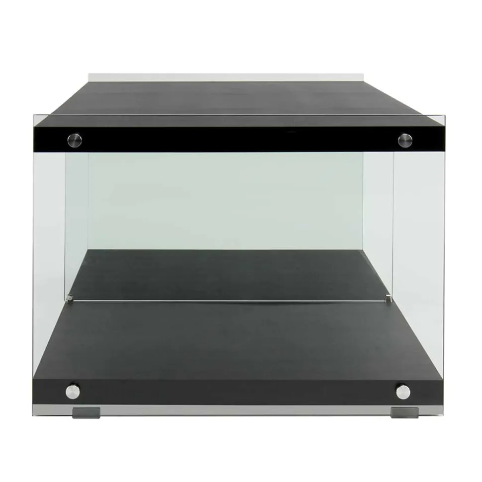 120x45x60 TV Regal in Schwarz lackiert - Voreno