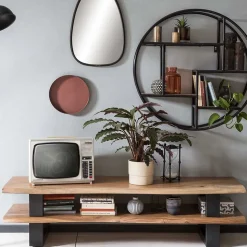 140x36x40 TV Tisch aus Akazie Massivholz - Varabera