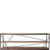 140x47x40 TV Tisch Regal aus Massivholz & Stahl - Offia