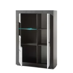 250x100x45 TV Wohnwand in Hochglanz - Istensa II (dreiteilig)