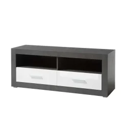 250x100x45 TV Wohnwand in Hochglanz - Istensa II (dreiteilig)