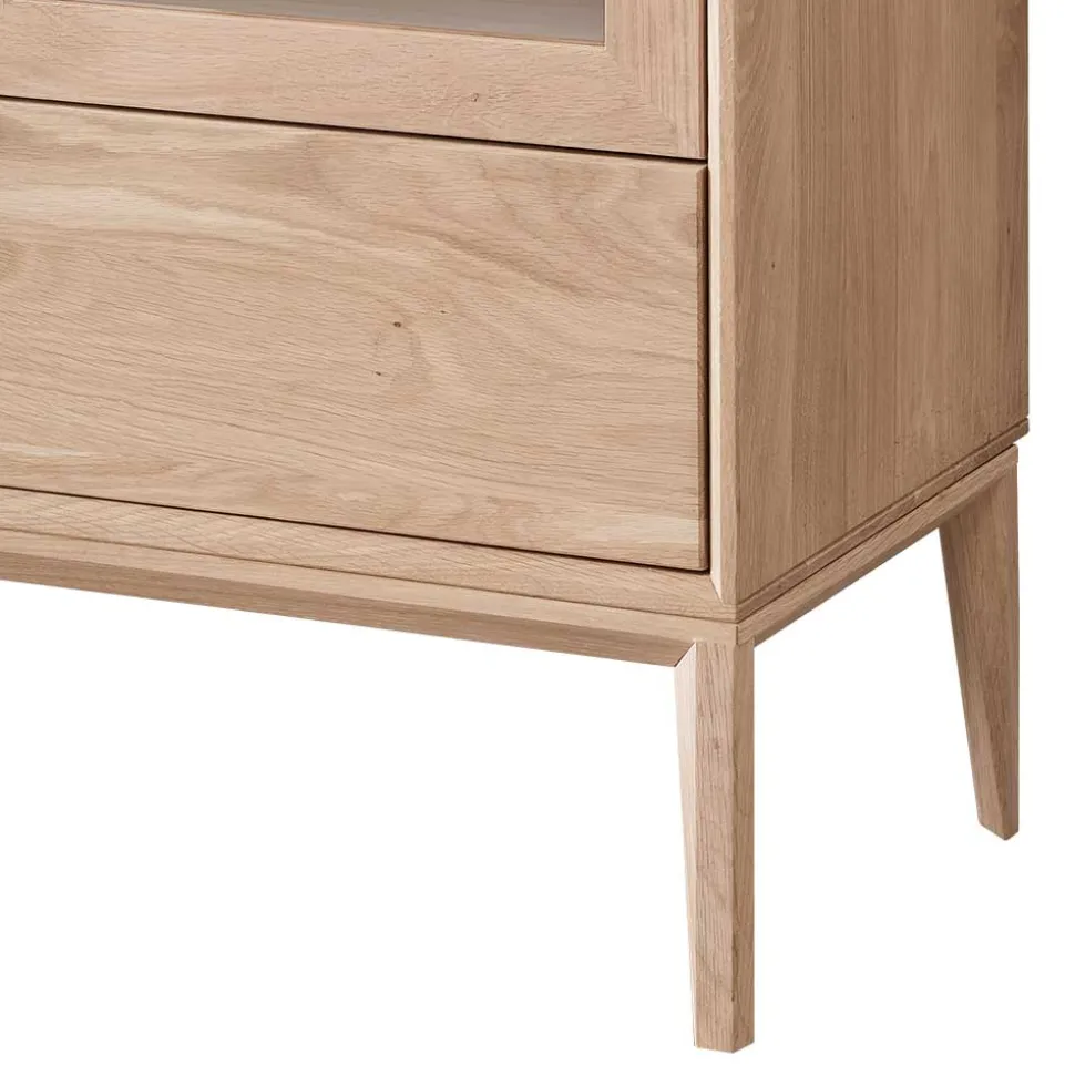 90x140x42 Vitrine mit Doppeltür und Schublade - Lamia