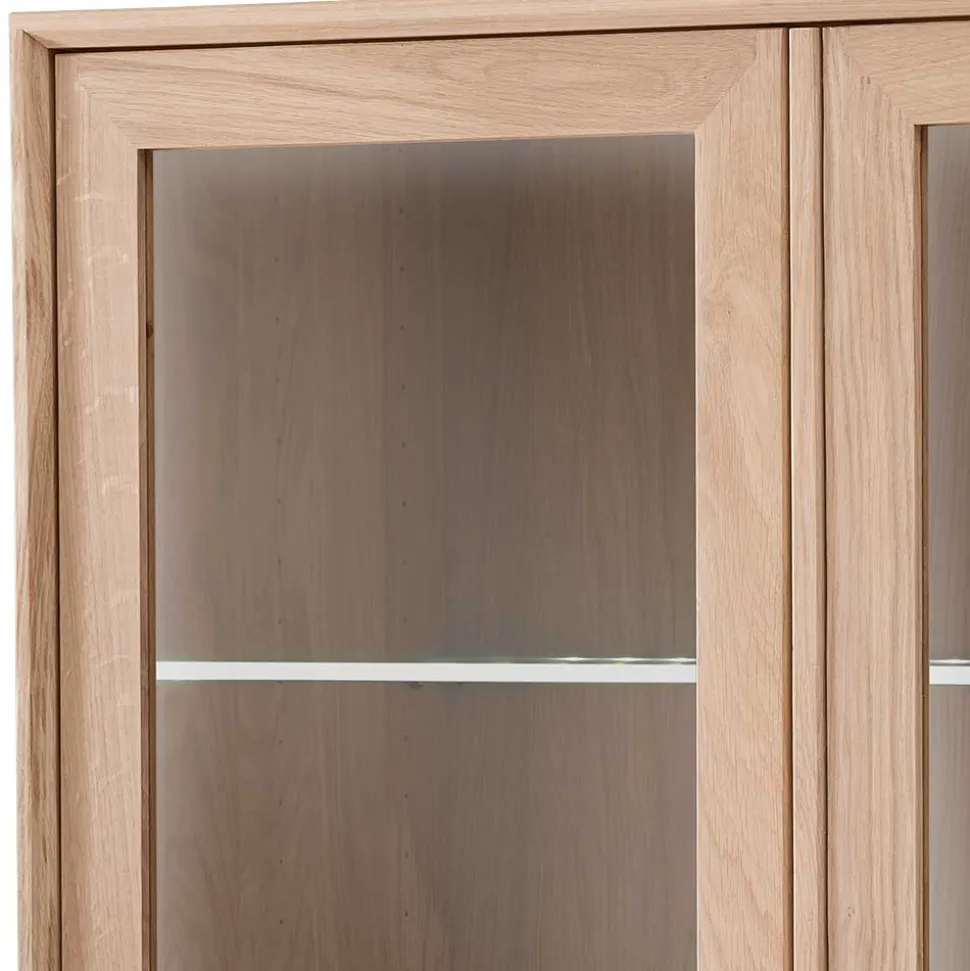90x140x42 Vitrine mit Doppeltür und Schublade - Lamia