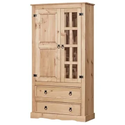 100x190x41 Vitrinenschrank Landhaus Mexiko - Jardino