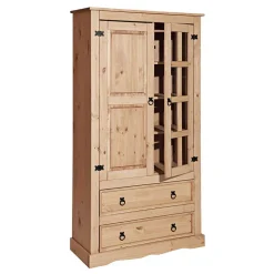 100x190x41 Vitrinenschrank Landhaus Mexiko - Jardino
