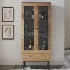 79x179x43 Vitrinenschrank mit Doppeltür - Piassona