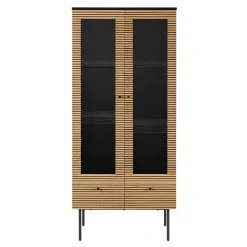 79x179x43 Vitrinenschrank mit Doppeltür - Piassona
