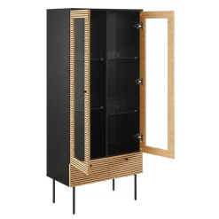 79x179x43 Vitrinenschrank mit Doppeltür - Piassona