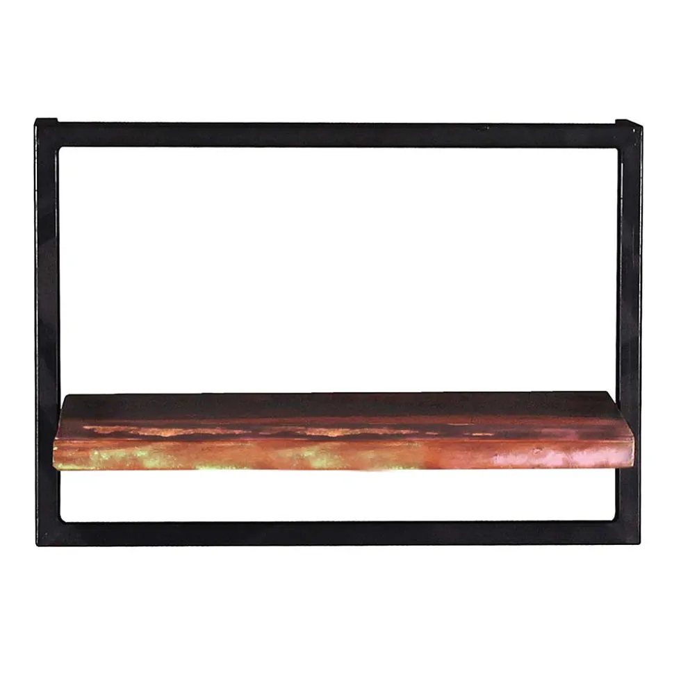 50x35x25 Wandboard aus Altholz mit Metallrahmen - Jamaica