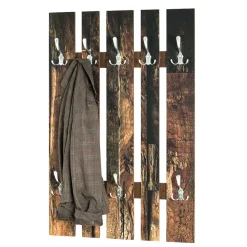 65x100x65 Wandgarderobe foliert in Altholz-Optik - Yumcor