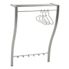 75x113x29 Wandgarderobe in Nickelfarben - Jan