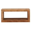 34x20x15 Wandregal aus Mangoholz naturbelassen - Norklin