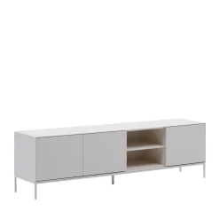 195x55x40 Weißes Lowboard modern - Dresconio