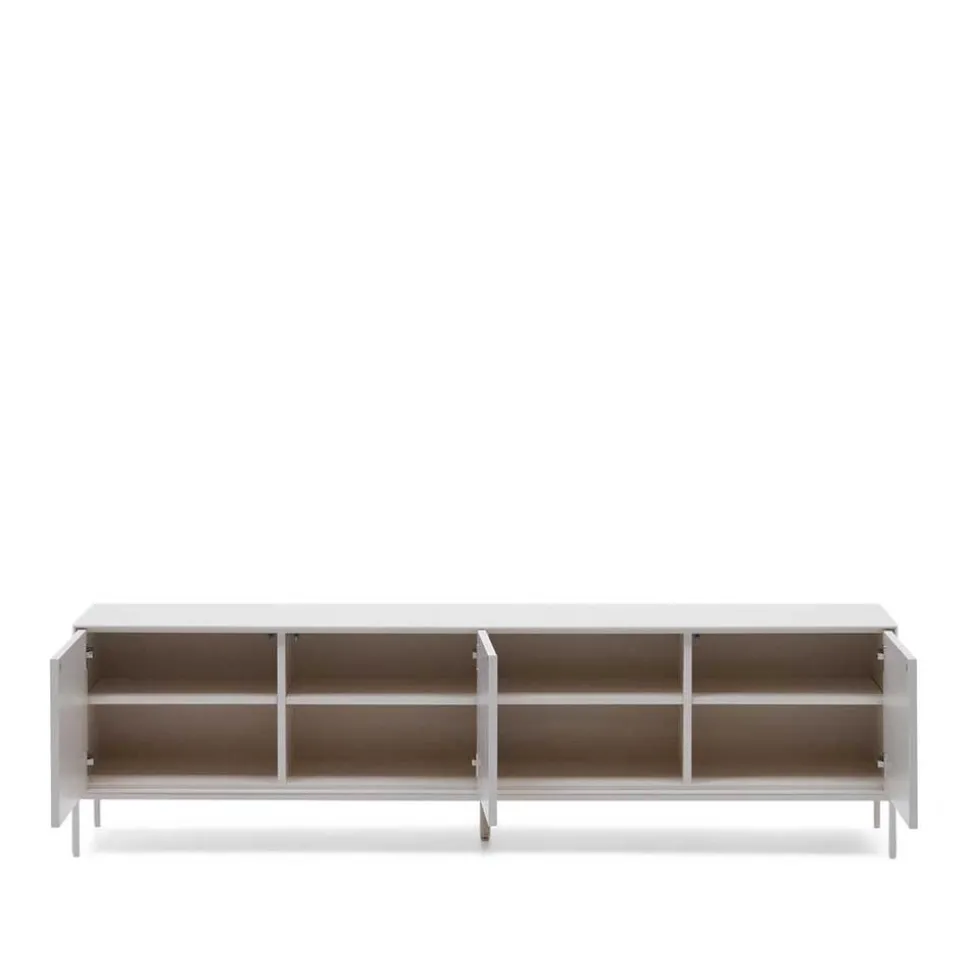 195x55x40 Weißes Lowboard modern - Dresconio