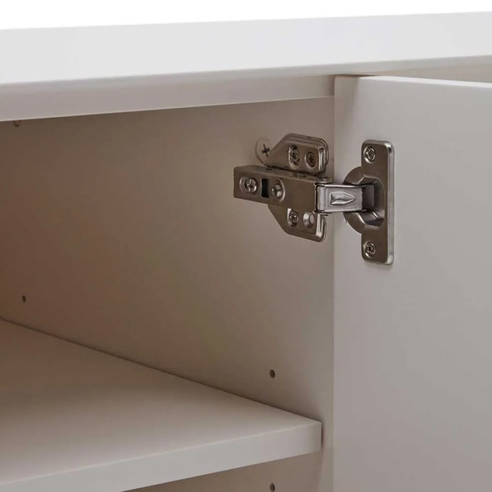 195x55x40 Weißes Lowboard modern - Dresconio