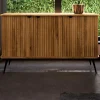 144x87x46 Wildeiche Anrichte mit Metallbeinen - Casarius