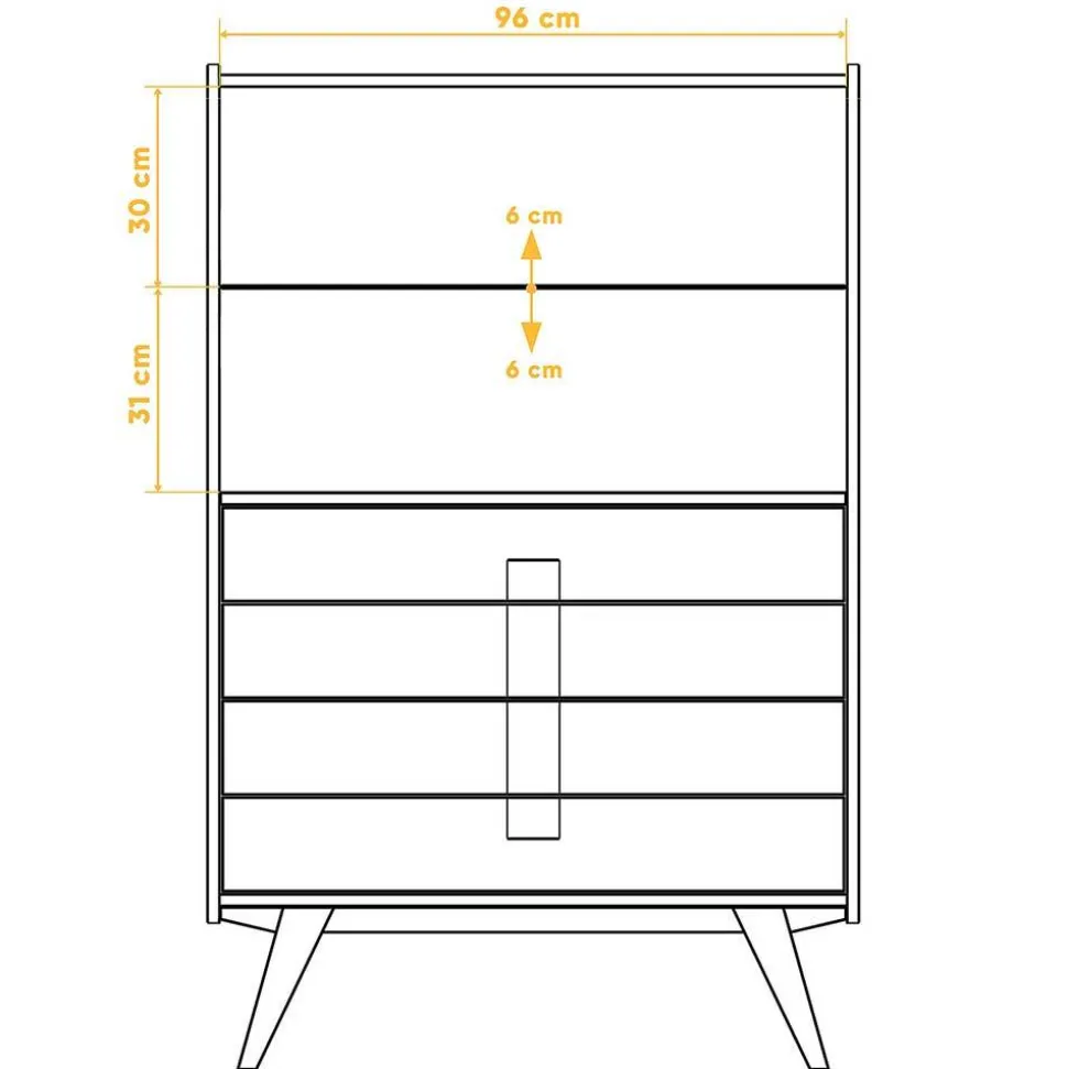 100x154x50 Wildeiche Schrank mit zwei Glastüren - Hardus