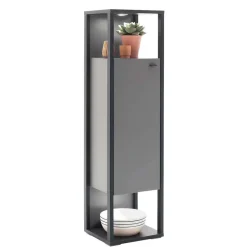 40x150x37 Wohnzimmerschrank mit Tür & 2 Fächern - Ridona