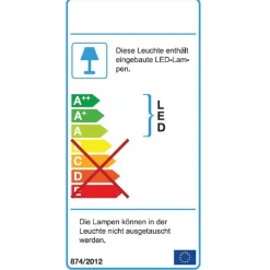 118x141x40 Wohnzimmerschrank mit Glaseinsätzen - Loitons