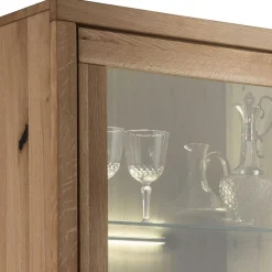 65x148x40 Wohnzimmerschrank mit Glastür - Embleys