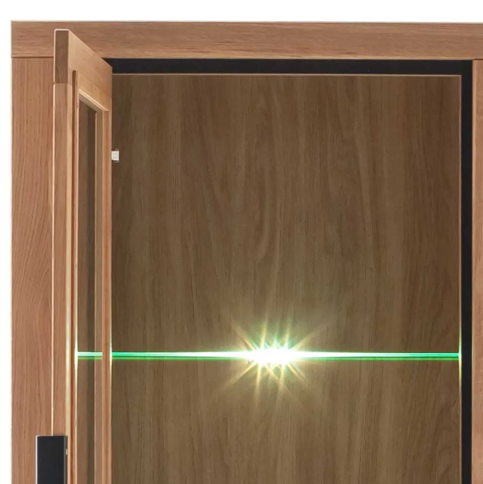 72x200x40 Wohnzimmervitrine teilmassiv - Vlacoma