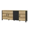 193x79x43 Zweifarbiges Sideboard in Eiche NB - Kanellas