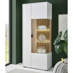 Zweifarbige Wohnzimmervitrine modern - Nenaloro