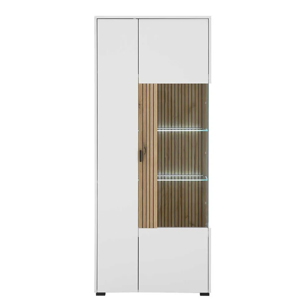 Zweifarbige Wohnzimmervitrine modern - Nenaloro