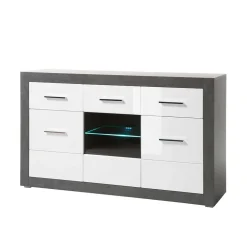 Zweifarbiges Design-Sideboard 97cm hoch - Istensa