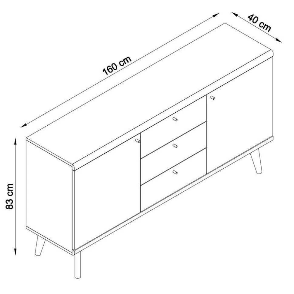 Zweifarbiges Wohnzimmer Möbel Set - Cablos (sechsteilig)