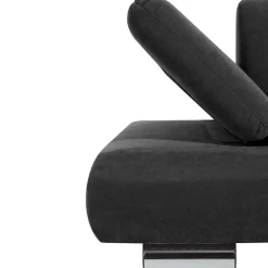 Zweisitzer Sofa aus Velours Anthrazit - Venezia