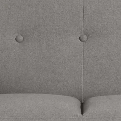 Zweisitzer Sofa in Grau Microfaser - Durencas