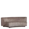 Zweisitzer Sofa in Taupe Chenille - Fridelia
