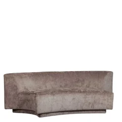 Zweisitzer Sofa in Taupe Chenille - Fridelia