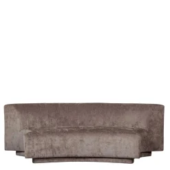 Zweisitzer Sofa in Taupe Chenille - Fridelia