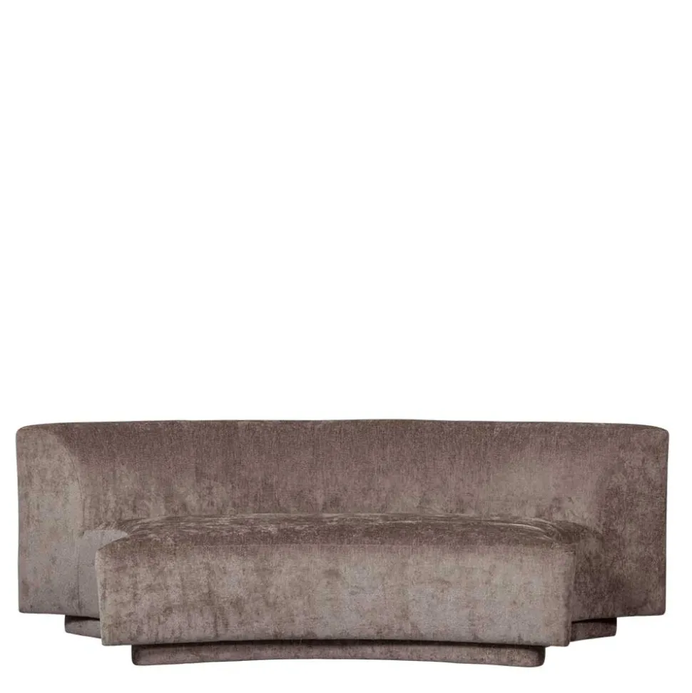 Zweisitzer Sofa in Taupe Chenille - Fridelia
