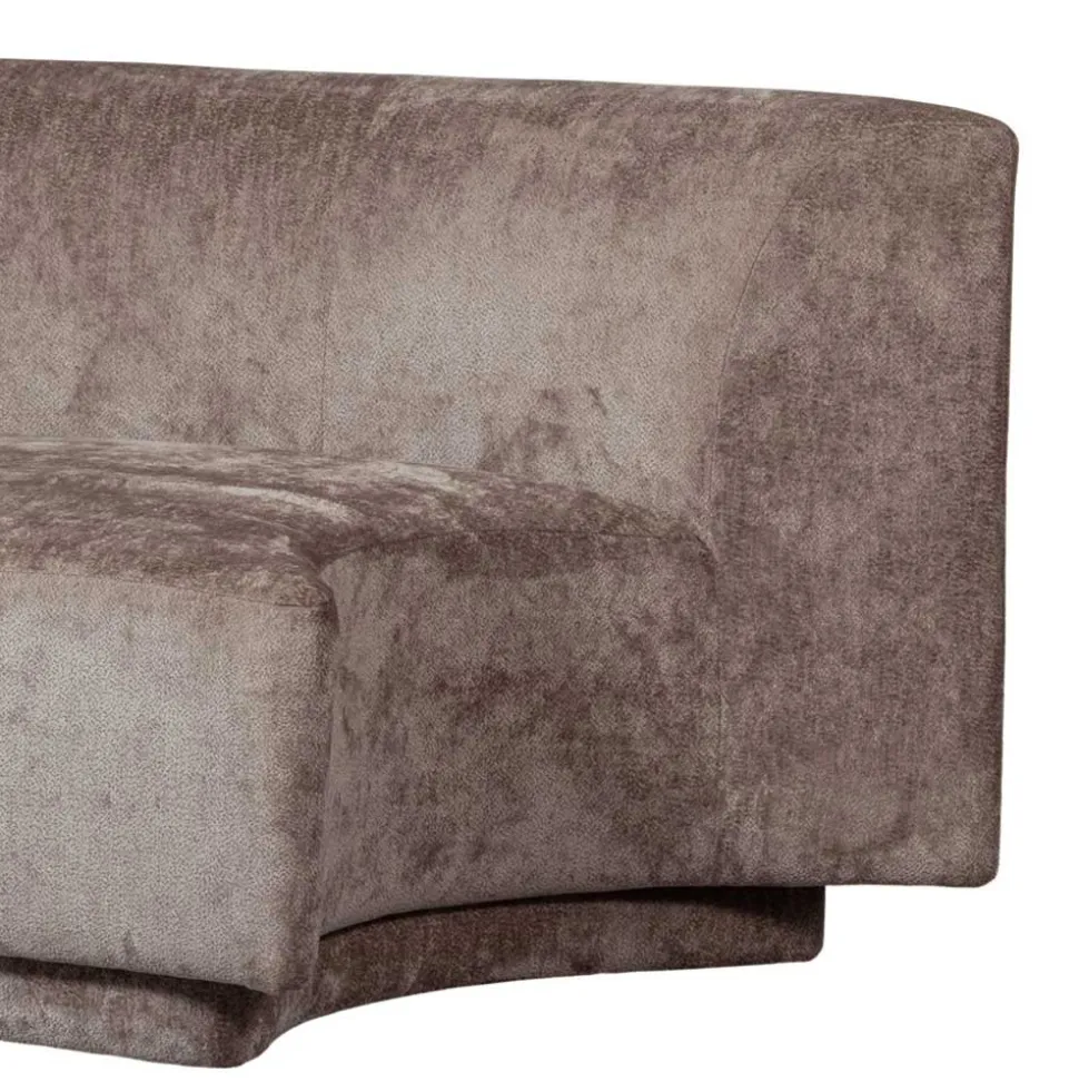 Zweisitzer Sofa in Taupe Chenille - Fridelia