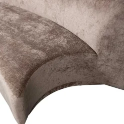 Zweisitzer Sofa in Taupe Chenille - Fridelia