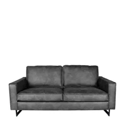 Zweisitzer Wohnzimmer Sofa mit Kufen aus Metall - Comoto