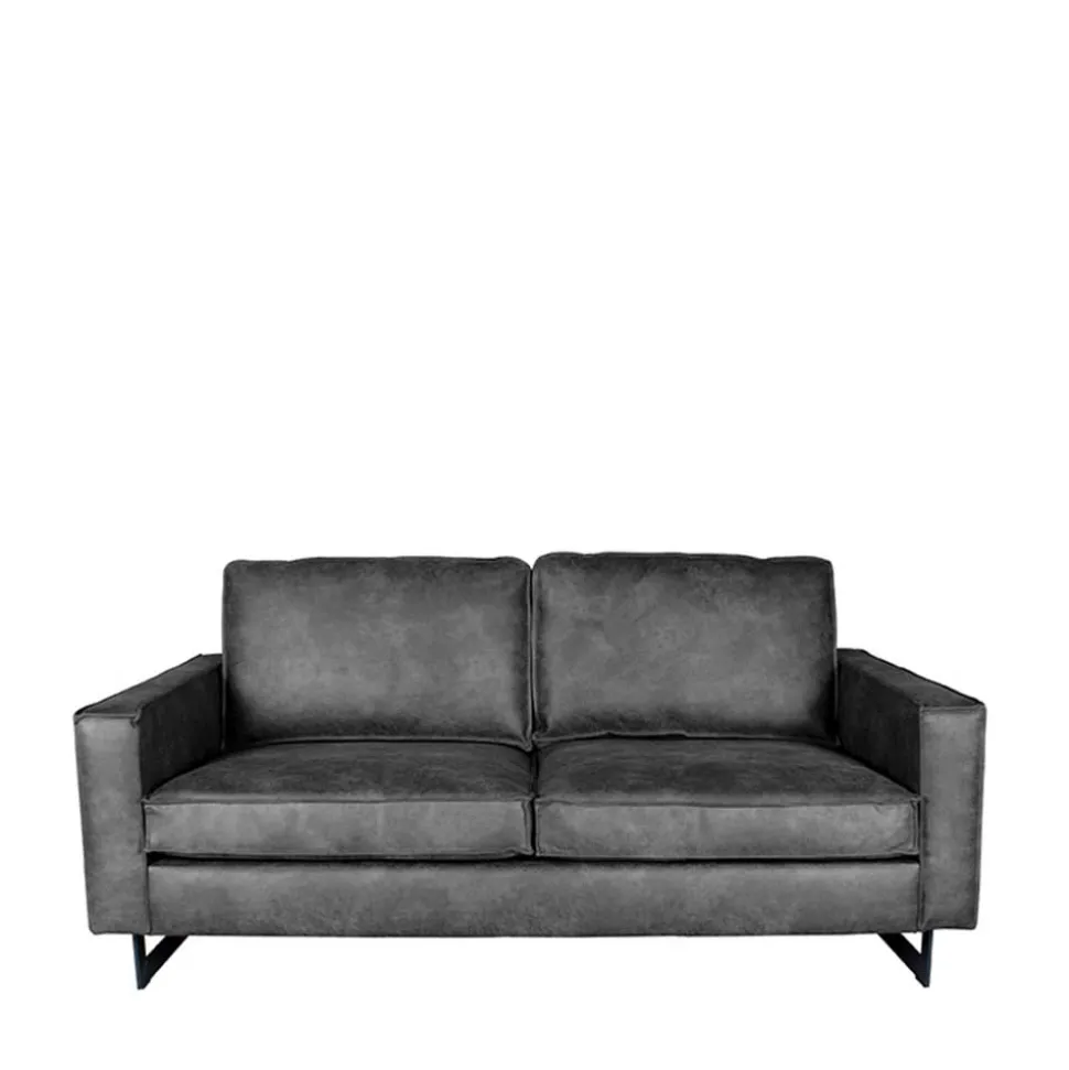 Zweisitzer Wohnzimmer Sofa mit Kufen aus Metall - Comoto