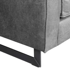 Zweisitzer Wohnzimmer Sofa mit Kufen aus Metall - Comoto