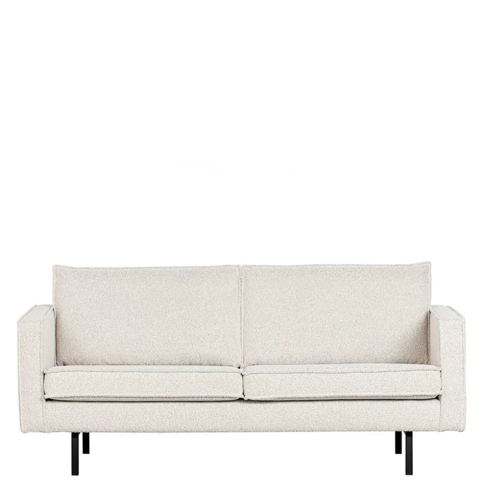 Zweisitzer Wohnzimmercouch in Beige Boucle - Elisa